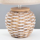 Настольная лампа "Ориана" Е27 40Вт бежевый 21х21х33 см RISALUX - фото 21969799