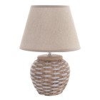 Настольная лампа "Ориана" Е27 40Вт бежевый 21х21х33 см RISALUX - фото 21969801