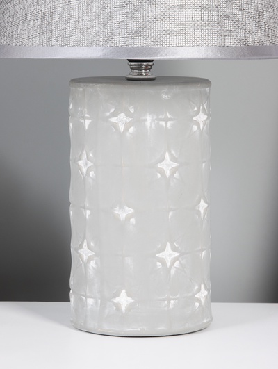 Настольная лампа RISALUX «Сандра», Е14, 40 Вт, 22.5×22.5×36 см, серый