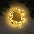 Гирлянда «Нить» 50 м, роса, IP44, серебристая нить, 500 LED, свечение тёплое белое, 8 режимов, 31 В - Фото 5