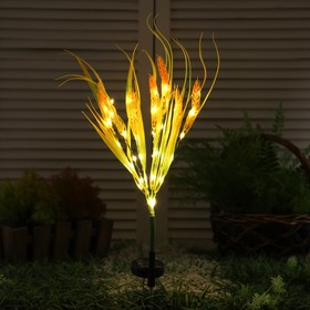 Садовый светильник на солнечной батарее «Пшеница», 75 см, 42 LED, свечение тёплое белое