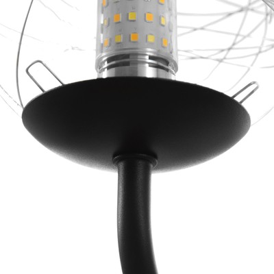 Люстра «Мирбис» 12хLEd=80 Вт 6хG9 черный 120×120×59 см BayerLux