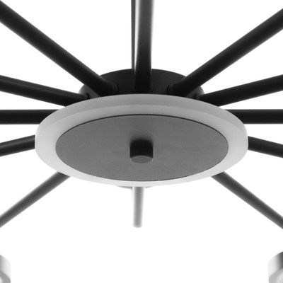 Люстра «Мирбис» 12хLEd=80 Вт 6хG9 черный 120×120×59 см BayerLux