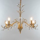 Люстра «Риана» 5хЕ14 40 Вт золото 55×55×45 см BayerLux - фото 35376324