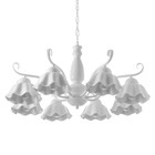 Люстра «Лукреция» 8хЕ27 40 Вт белый 88×88×37-72 см BayerLux - фото 4370154