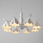 Люстра «Лукреция» 8хЕ27 40 Вт белый 88×88×37-72 см BayerLux - фото 4370155