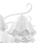 Люстра «Лукреция» 8хЕ27 40 Вт белый 88×88×37-72 см BayerLux - фото 4370159