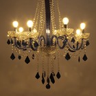 Люстра "Карина" 8хЕ14 40Вт черный 75х75х100-130см BayerLux - фото 24244950