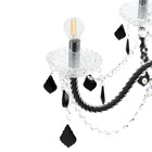 Люстра "Карина" 8хЕ14 40Вт черный 75х75х100-130см BayerLux - фото 24244952