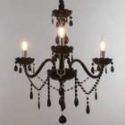 Люстра "Элегант" 3хЕ14 40Вт черный 55х55х55-85см BayerLux - фото 21970311
