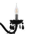 Люстра "Элегант" 3хЕ14 40Вт черный 55х55х55-85см BayerLux - фото 21970314