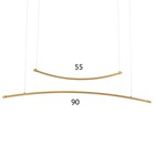 Светильник BayerLux"Интен" LED 30Вт 3000К золото 90х25-125 см - фото 22974934