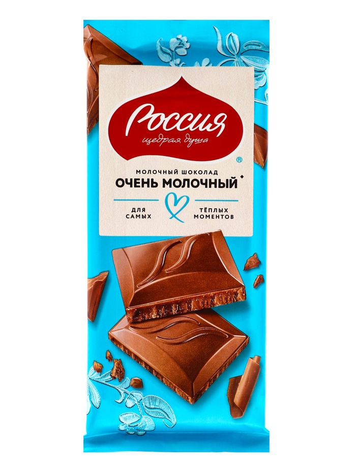 Шоколад молочный «Россия», 75 г - Фото 1
