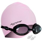 Набор для плавания ONLYTOP: очки, беруши, шапочка, обхват 54-60 см - Фото 3
