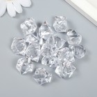 Декор для творчества пластик "Льдинки" набор 15 шт прозрачный 1,3х1,7х2,2 см - Фото 2