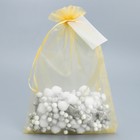 Мешочек подарочный органза золотой «Золото», с шильдиком, 20 х 30 см +/- 1.5 см (комплект 10 шт) - фото 24173578