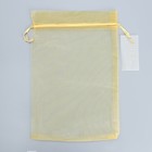 Мешочек подарочный органза золотой «Золото», с шильдиком, 20 х 30 см +/- 1.5 см (комплект 10 шт) - фото 24173582