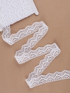 Кружево вязаное, 32 мм × 10 ± 1 м, цвет белый - Фото 2