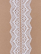 Кружево вязаное, 32 мм × 10 ± 1 м, цвет белый - Фото 3