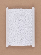 Кружево вязаное, 32 мм × 10 ± 1 м, цвет белый - Фото 4