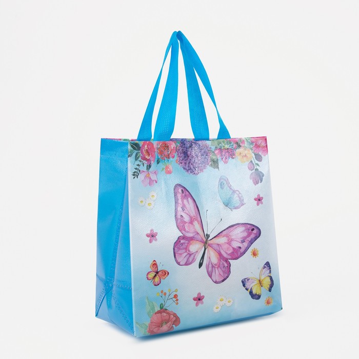 Сумка без молнии, цвет синий - Фото 1