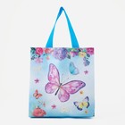 Сумка без молнии, цвет синий - Фото 2