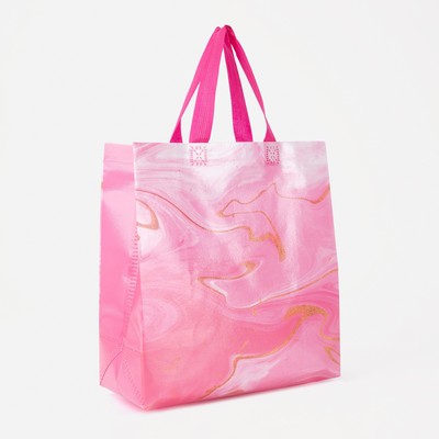 Сумка хозяйственная без застёжки, 27×12×29 см, розовая