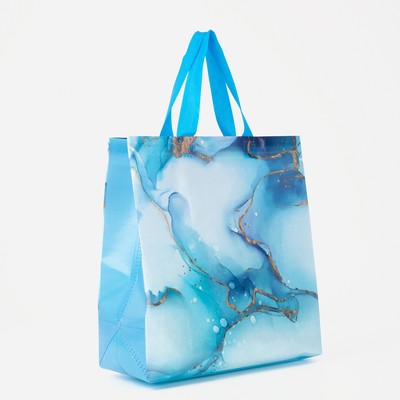 Сумка без молнии, цвет голубой