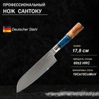 Нож Сантоку Paladium, 17,8 см, дамасская сталь VG-10 - фото 12251389