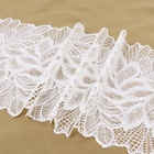 Кружевная эластичная ткань, 175 мм, 2.7±0.5 м, белая - Фото 3