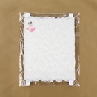 Кружевная эластичная ткань, 175 мм, 2.7±0.5 м, белая - Фото 4