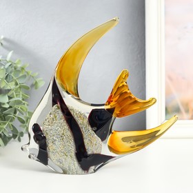 Сувенир стекло "Рыба экзот" под муранское стекло 23,5х4х20 см