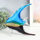 Сувенир стекло "Рыбка тропическая" под муранское стекло 21х7х24 см - фото 10803496