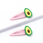 Заколки с авокадо на подложке «Самая милая девочка», 2 шт - фото 46807123