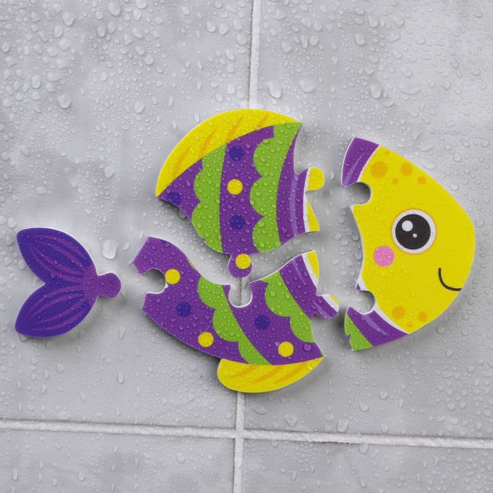 Пазл - игрушка для ванны (головоломка) «Рыбка», 4 детали, EVA 59657