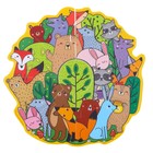 Мягкий пазл для малышей «Лесные друзья», 9 деталей, Крошка Я - Фото 1