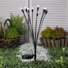 Садовый светильник «Шарики», уличный, на солнечной батарее, 68 см, 10 LED, свечение мульти - Фото 2