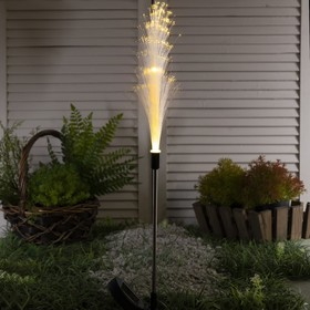 Садовый светильник на солнечной батарее «Колос», 85 см, 8 LED, свечение тёплое белое
