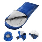 Спальный мешок туристический, 220 х 75 см, до -20 градусов, 700 г/м2, синий - фото 8507128
