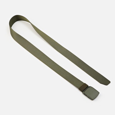 Ремень тактический, 120 см, ширина 3,7 см, пряжка пластик, хаки