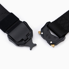 Ремень тактический, застёжка кобра, 125 см, ширина 3.7 см, черный - Фото 3