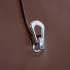 Сумка-тоут на молнии, цвет коричневый - фото 21971603