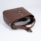 Сумка-тоут на молнии, цвет коричневый - фото 21971606