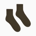 Носки мужские с махровым следком MINAKU цвет хаки, р-р 39-43 (27-29 см) - Фото 1