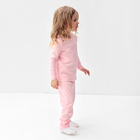 Пижама детская MINAKU, цвет розовый, рост 80-86 см - Фото 5