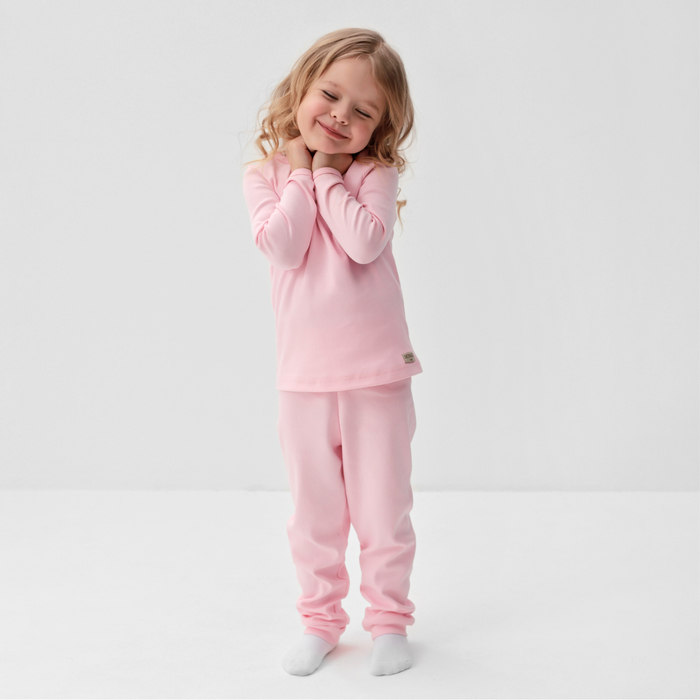 Пижама детская MINAKU, цвет розовый, рост 86-92 см - Фото 1
