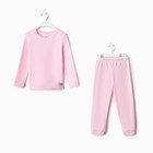 Пижама детская MINAKU, цвет розовый, рост 104-110 см - Фото 7