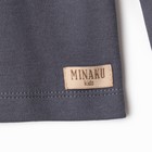 Пижама детская MINAKU, цвет графитовый, рост 80-86 см - Фото 2