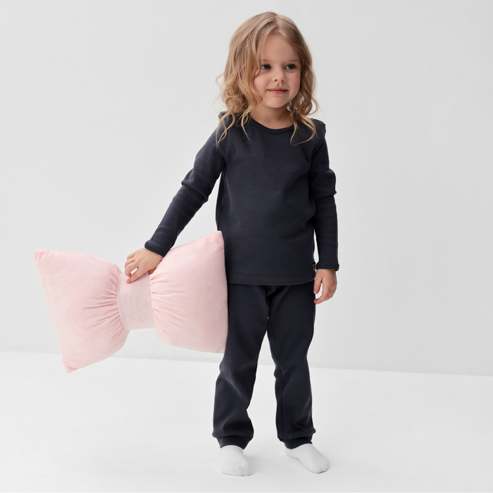 Пижама детская MINAKU, цвет графитовый, рост 98-104 см - Фото 1