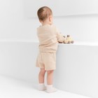 Костюм детский (свитшот, шорты) MINAKU, цвет бежевый, рост 80-86 см - Фото 11